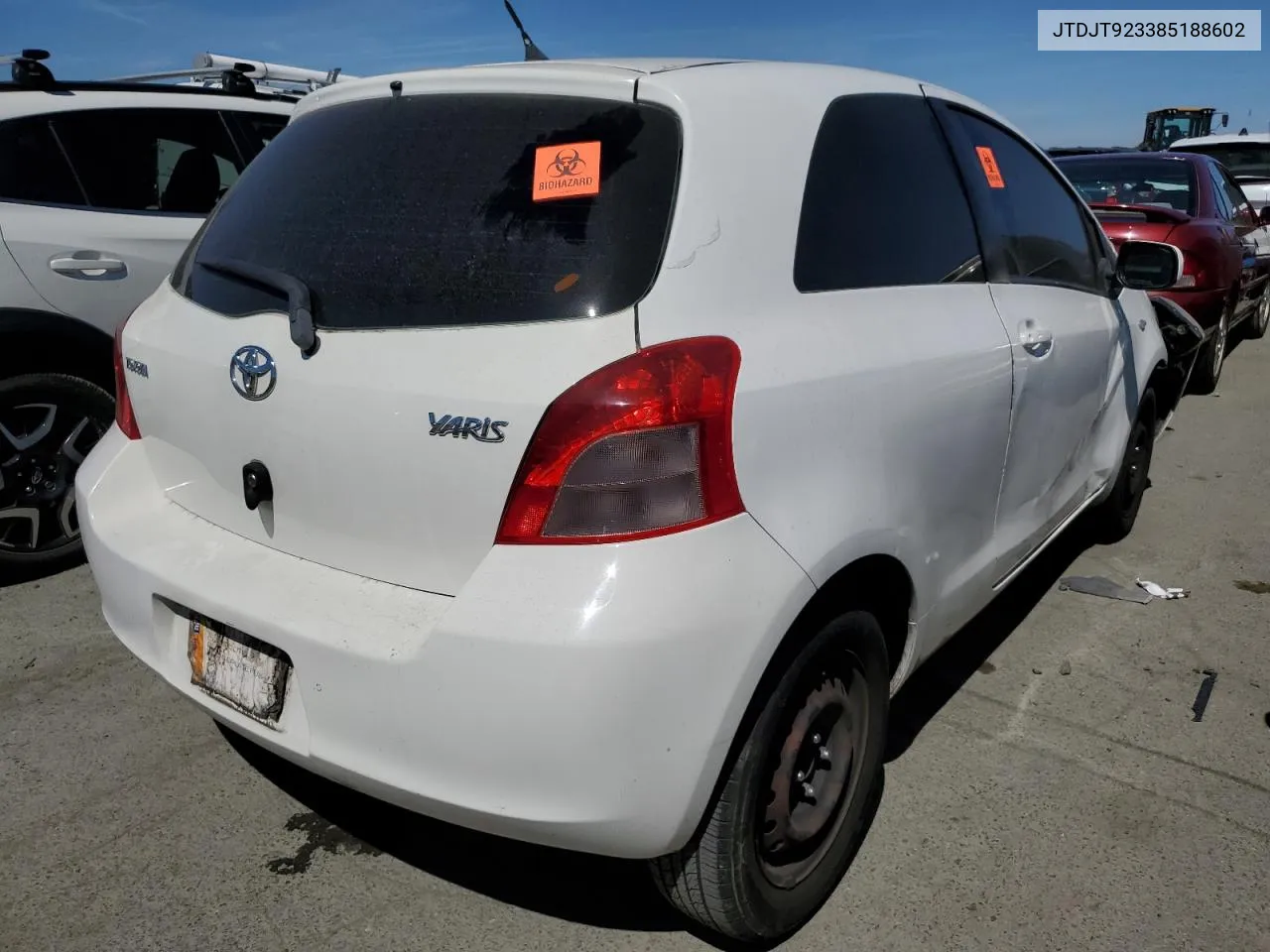 JTDJT923385188602 2008 Toyota Yaris