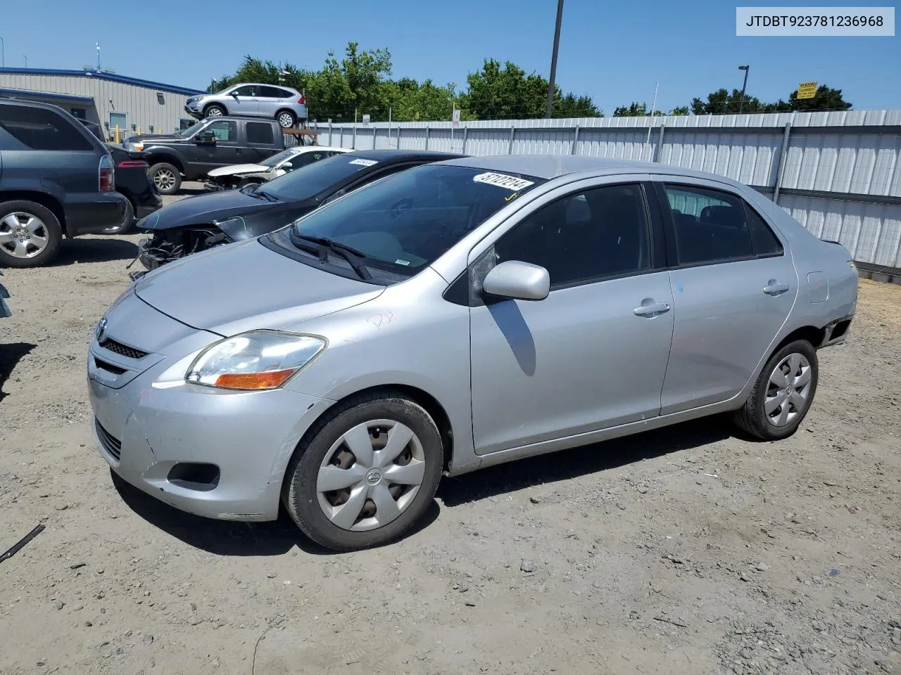 2008 Toyota Yaris VIN: JTDBT923781236968 Lot: 57127214