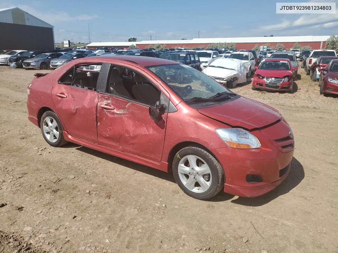 2008 Toyota Yaris VIN: JTDBT923981234803 Lot: 59290123