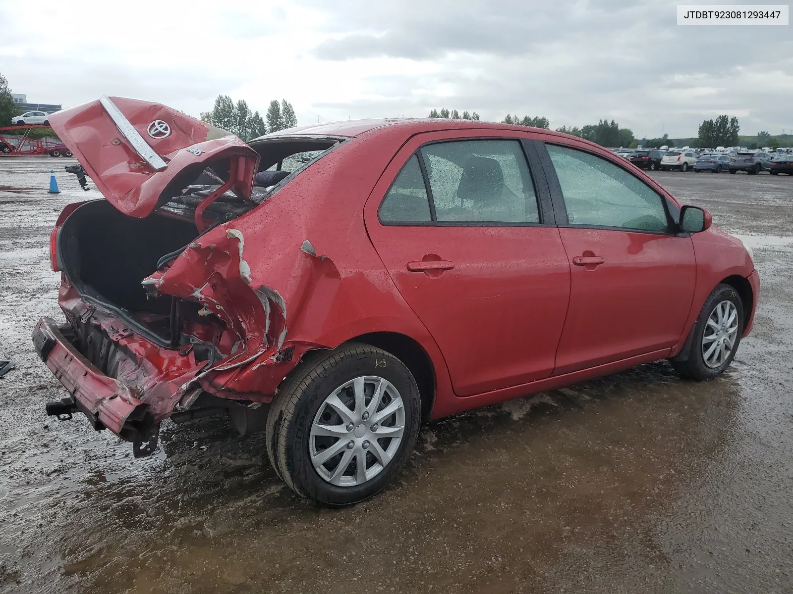 2008 Toyota Yaris VIN: JTDBT923081293447 Lot: 62306494