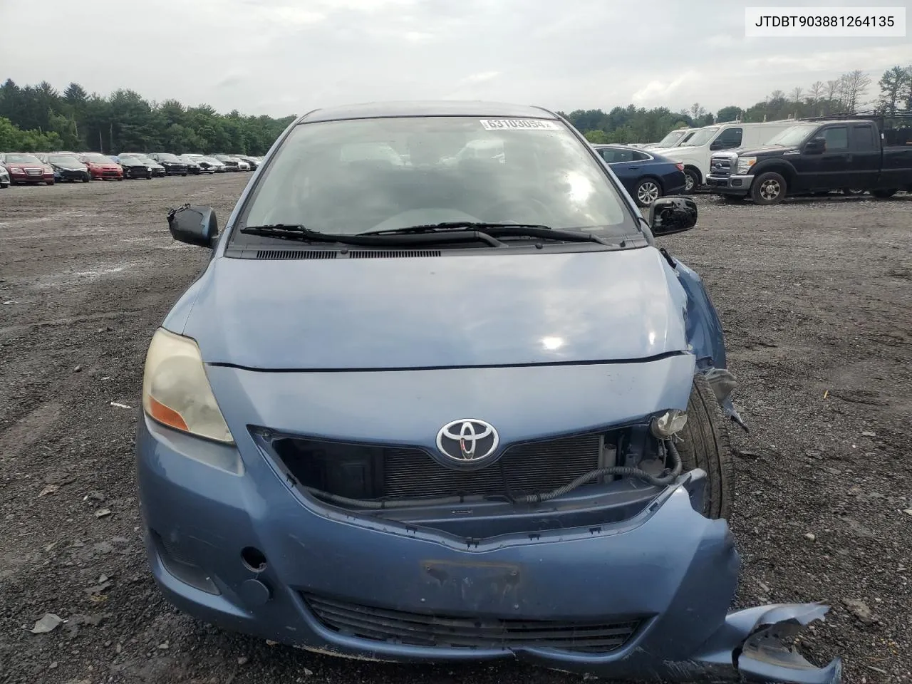 JTDBT903881264135 2008 Toyota Yaris