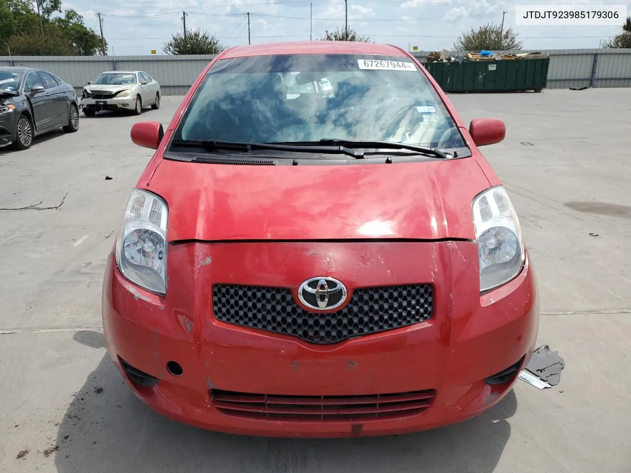 2008 Toyota Yaris VIN: JTDJT923985179306 Lot: 67267944