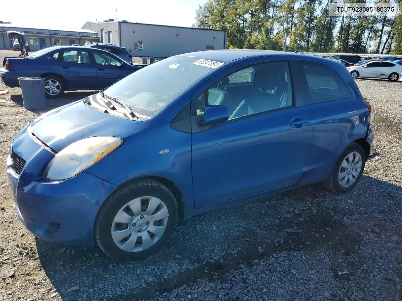 2008 Toyota Yaris VIN: JTDJT923085180375 Lot: 69247354