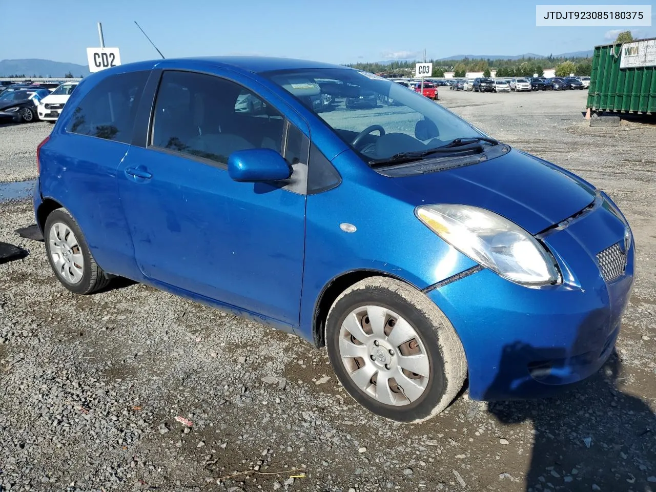 JTDJT923085180375 2008 Toyota Yaris