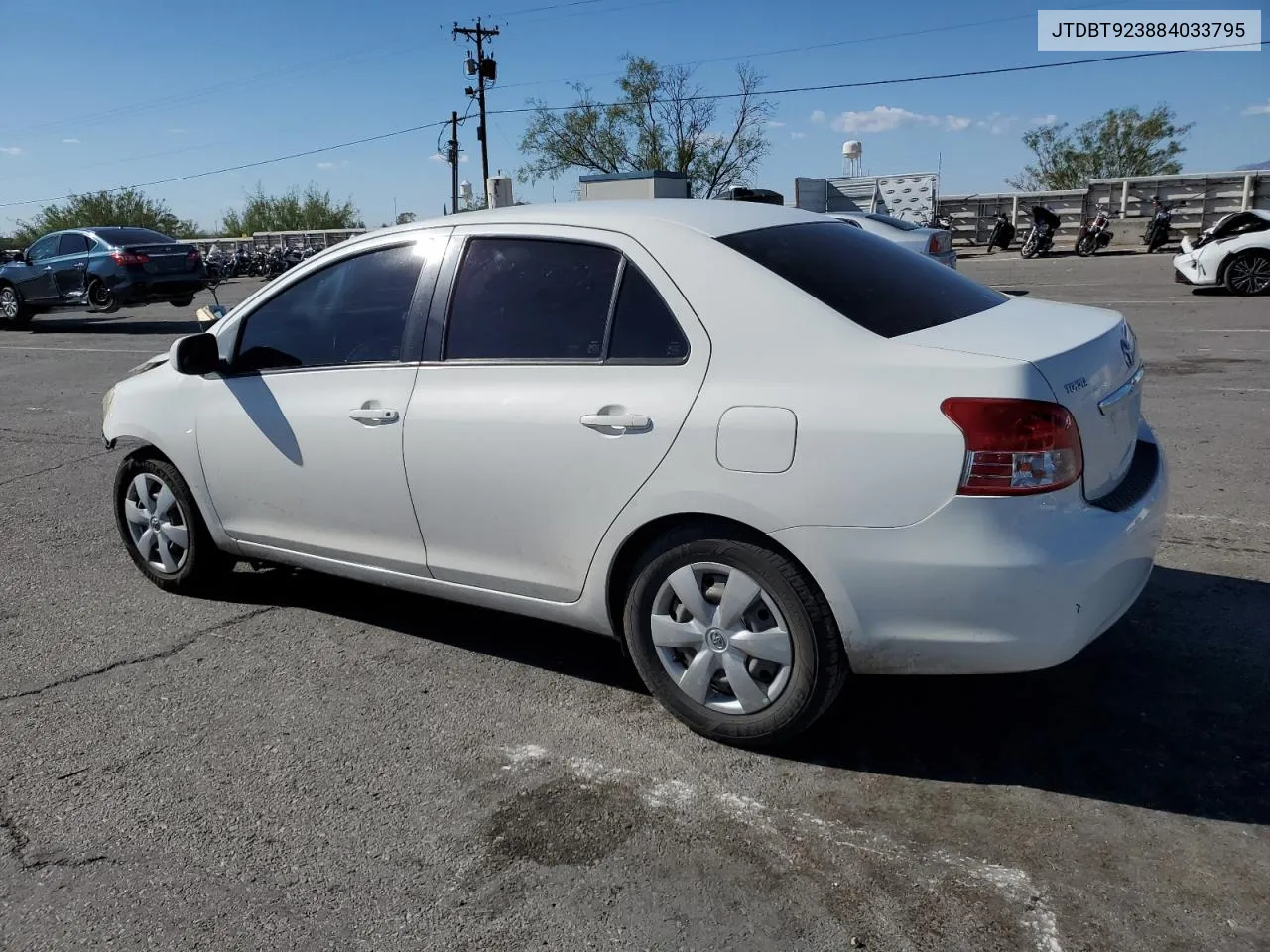 2008 Toyota Yaris VIN: JTDBT923884033795 Lot: 70292744