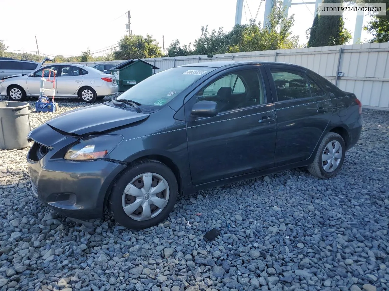 JTDBT923484028738 2008 Toyota Yaris