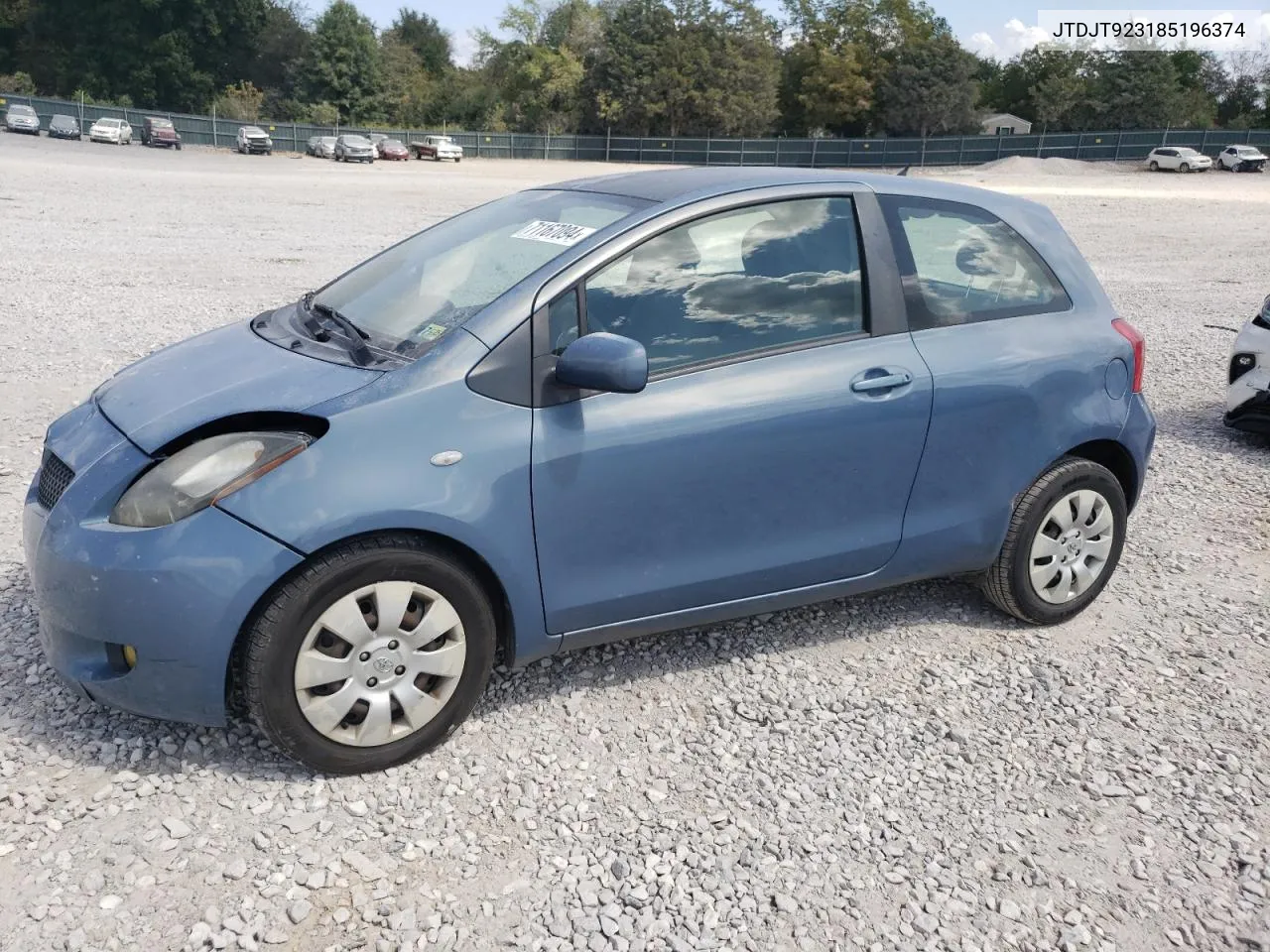 JTDJT923185196374 2008 Toyota Yaris