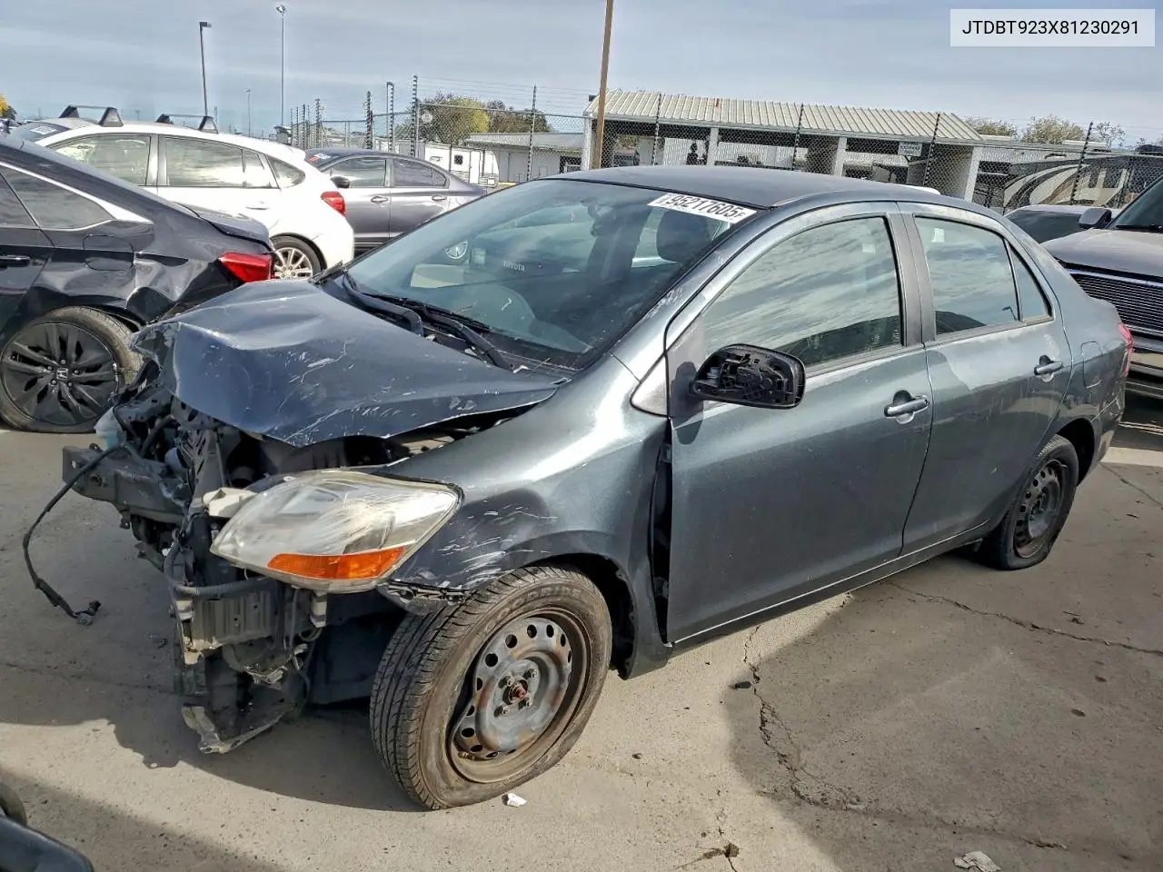 JTDBT923X81230291 2008 Toyota Yaris