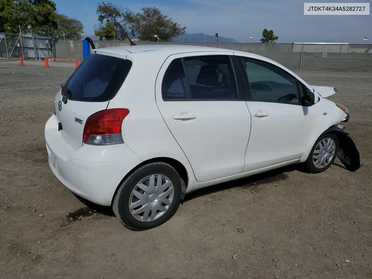 JTDKT4K34A5282727 2010 Toyota Yaris