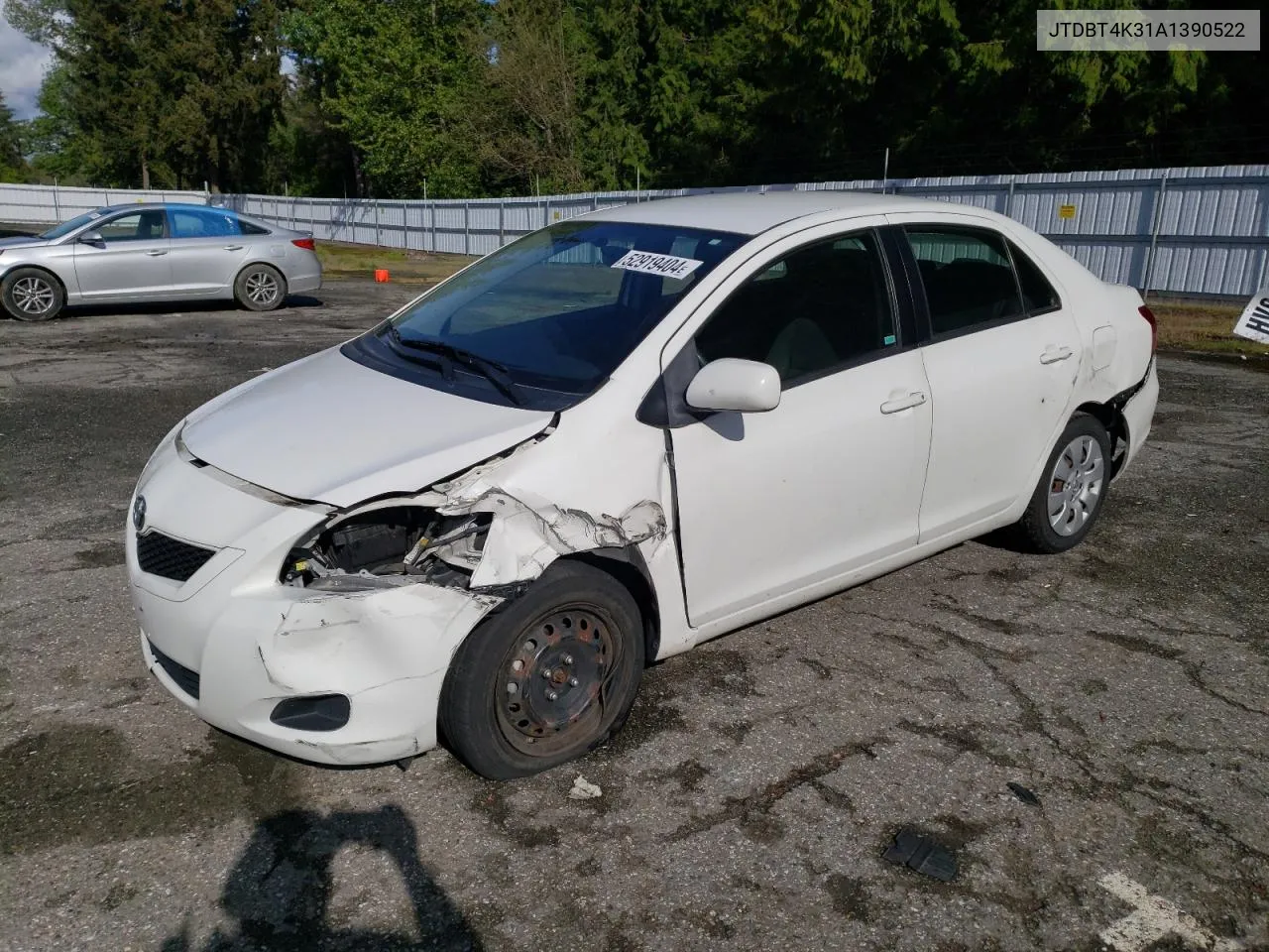 JTDBT4K31A1390522 2010 Toyota Yaris