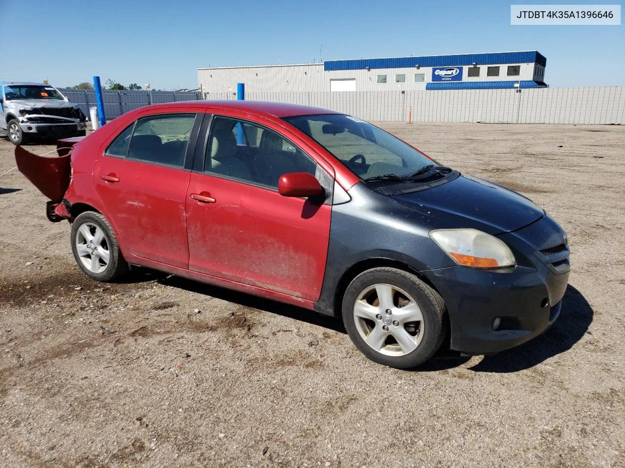 2010 Toyota Yaris VIN: JTDBT4K35A1396646 Lot: 53676444