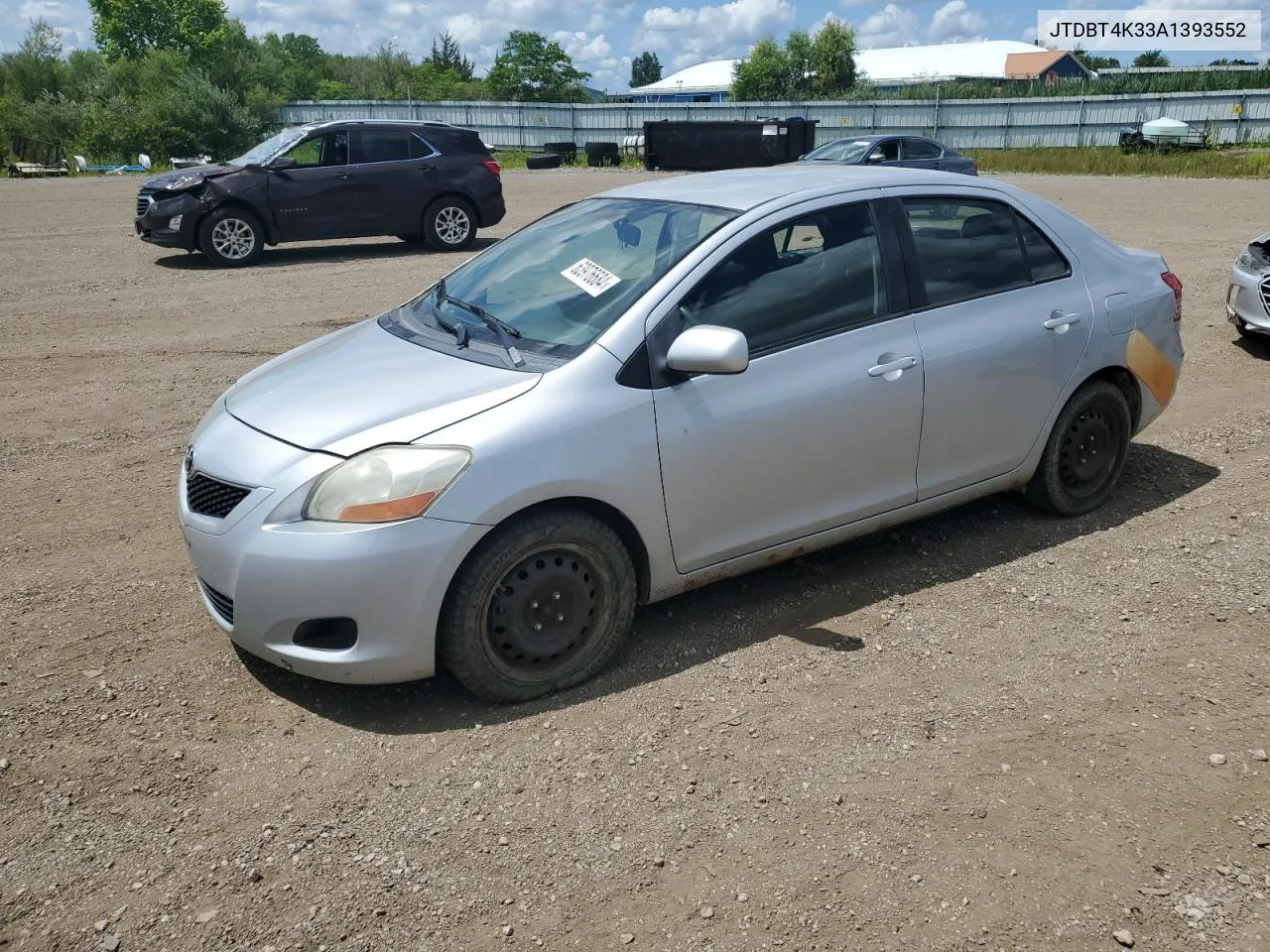 2010 Toyota Yaris VIN: JTDBT4K33A1393552 Lot: 63976684