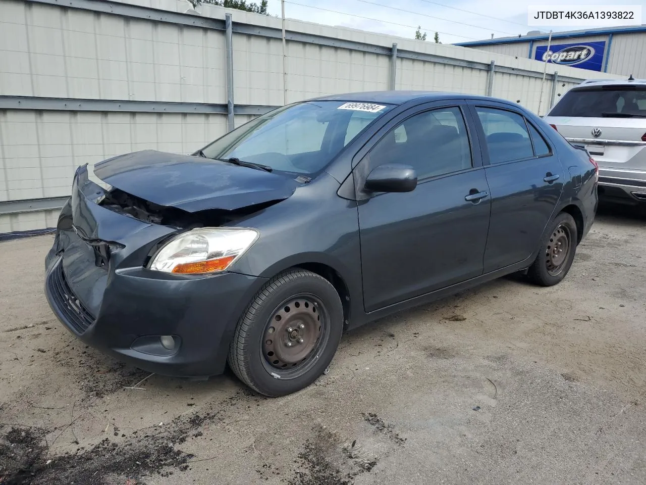 2010 Toyota Yaris VIN: JTDBT4K36A1393822 Lot: 69976984