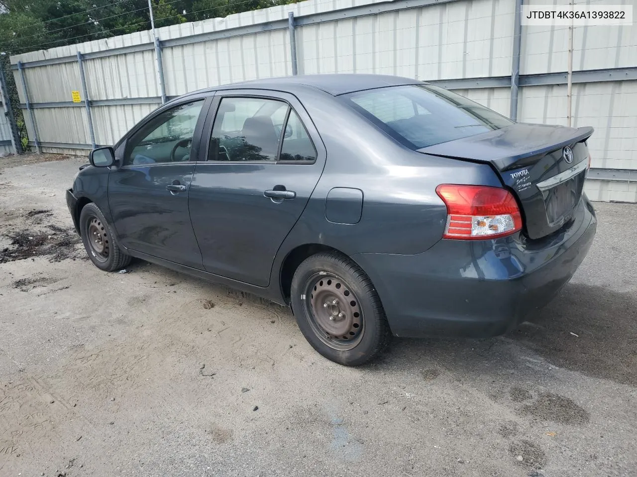 2010 Toyota Yaris VIN: JTDBT4K36A1393822 Lot: 69976984