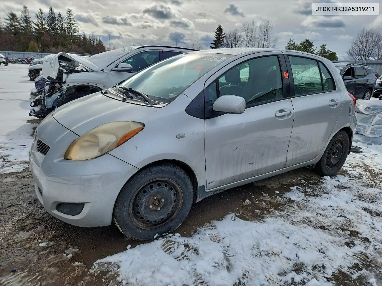 JTDKT4K32A5319211 2010 Toyota Yaris