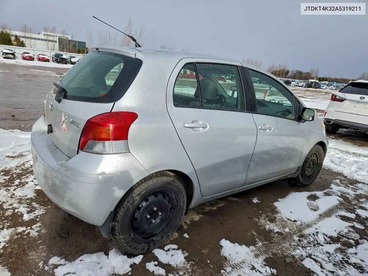 JTDKT4K32A5319211 2010 Toyota Yaris