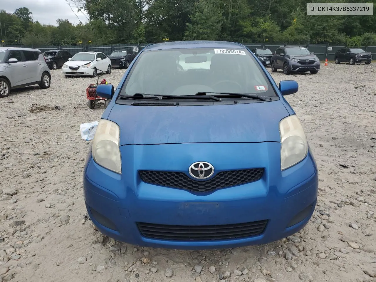 2011 Toyota Yaris VIN: JTDKT4K37B5337219 Lot: 70398014