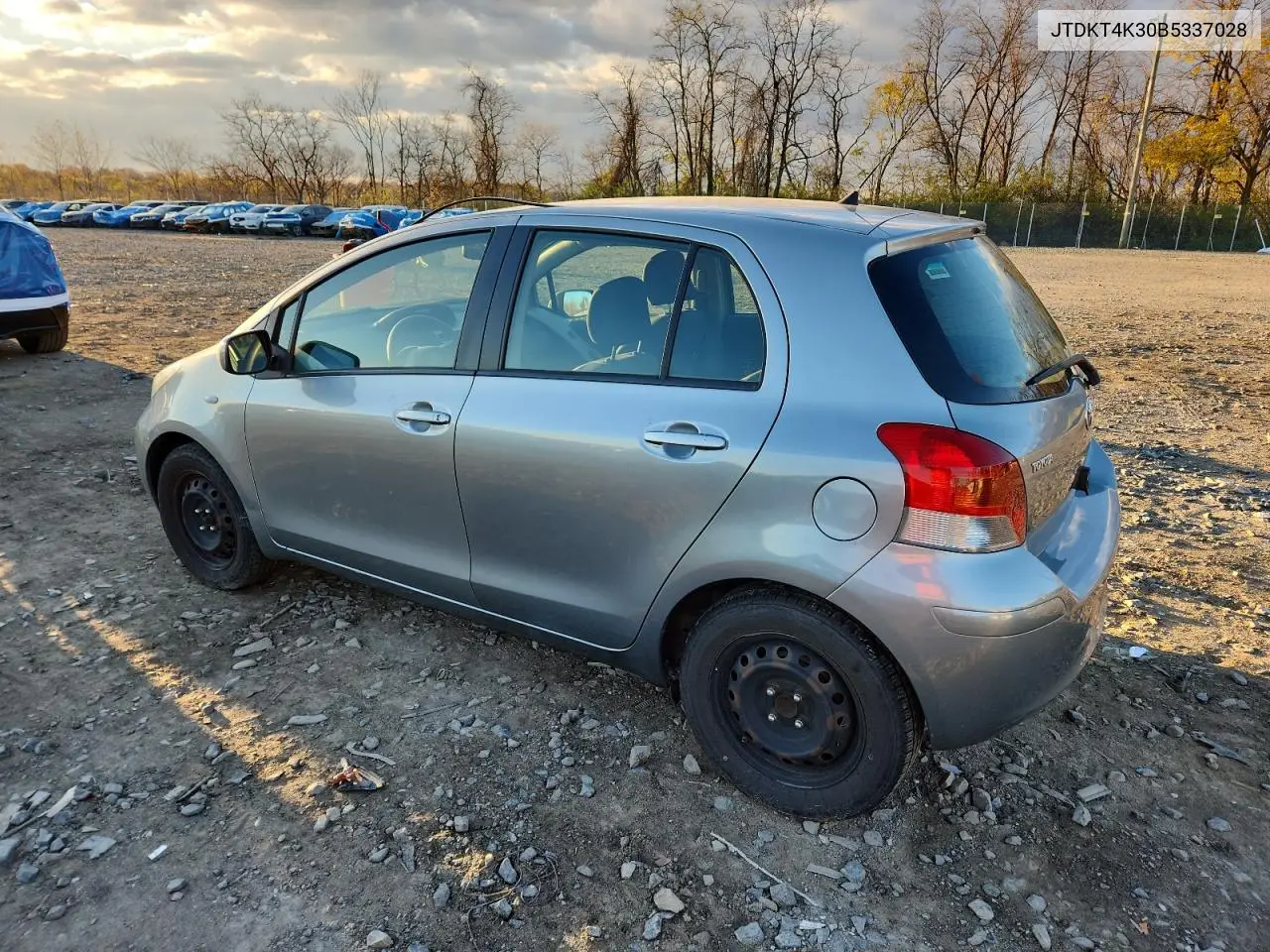 JTDKT4K30B5337028 2011 Toyota Yaris