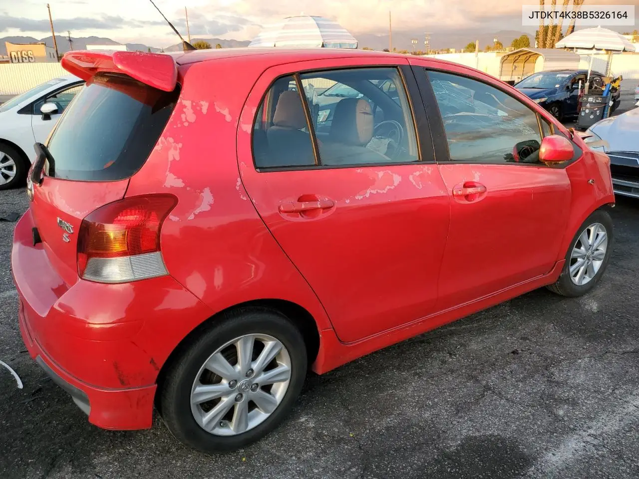 JTDKT4K38B5326164 2011 Toyota Yaris