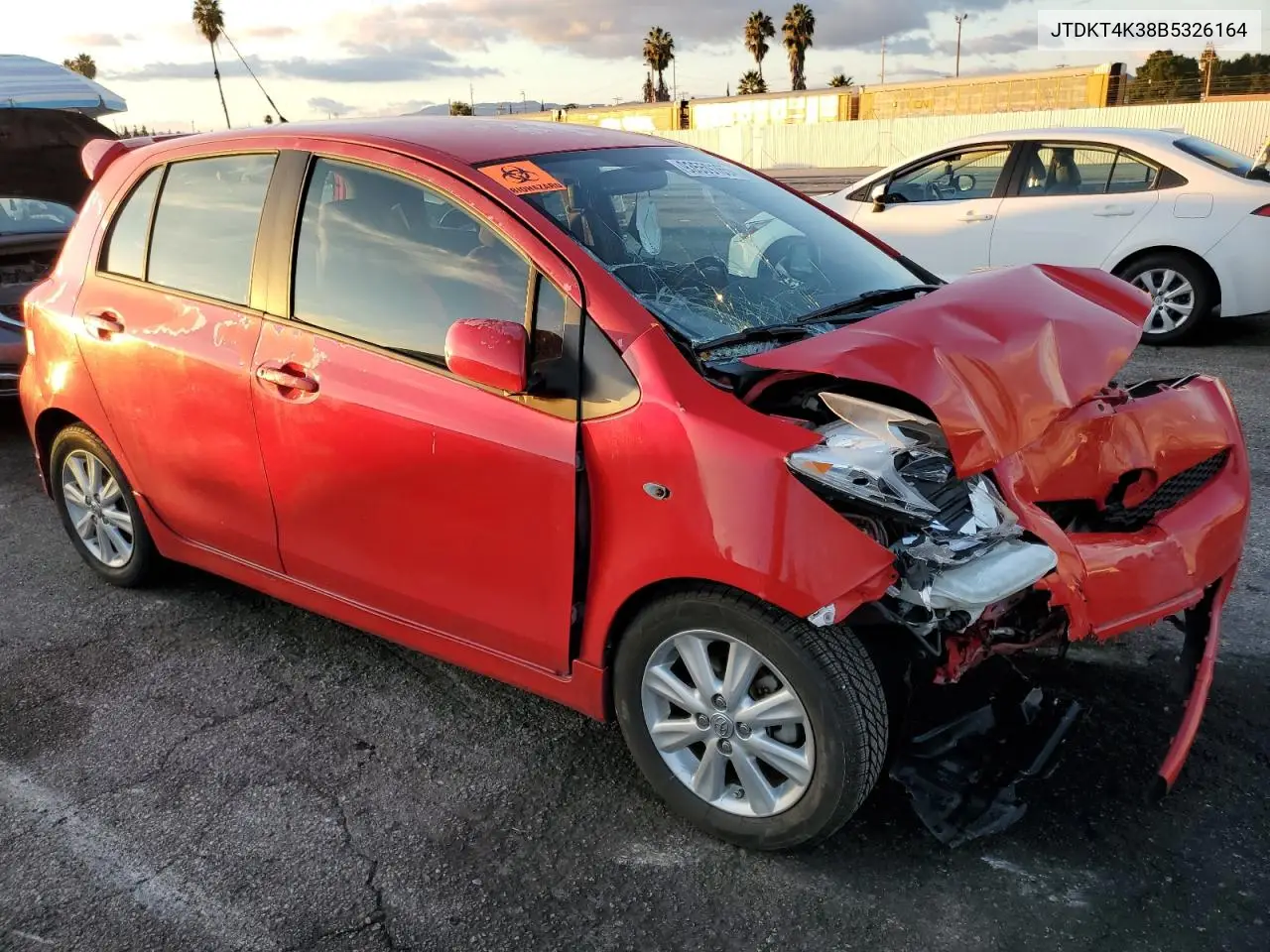 JTDKT4K38B5326164 2011 Toyota Yaris