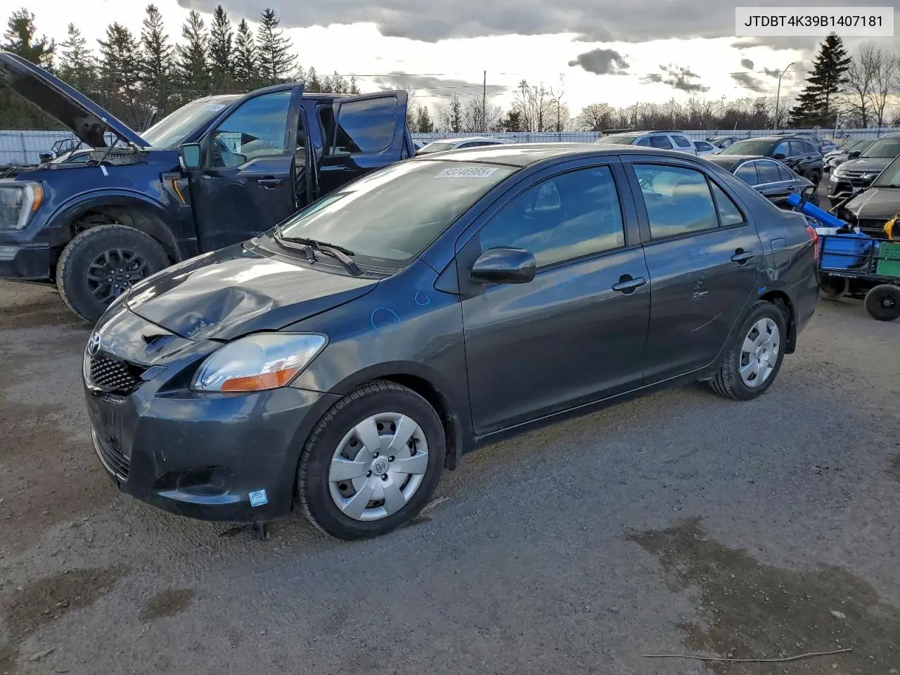 JTDBT4K39B1407181 2011 Toyota Yaris