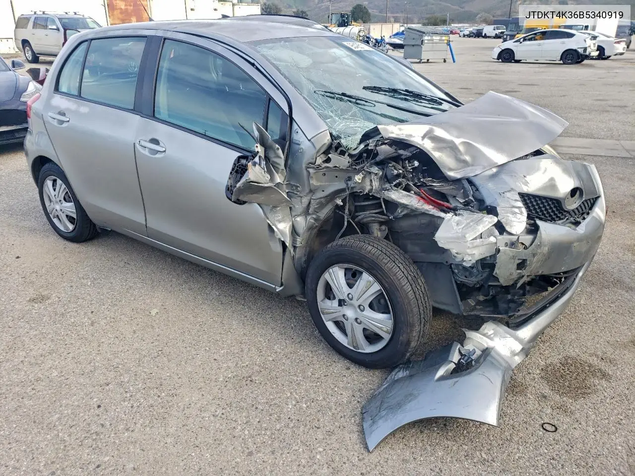 JTDKT4K36B5340919 2011 Toyota Yaris