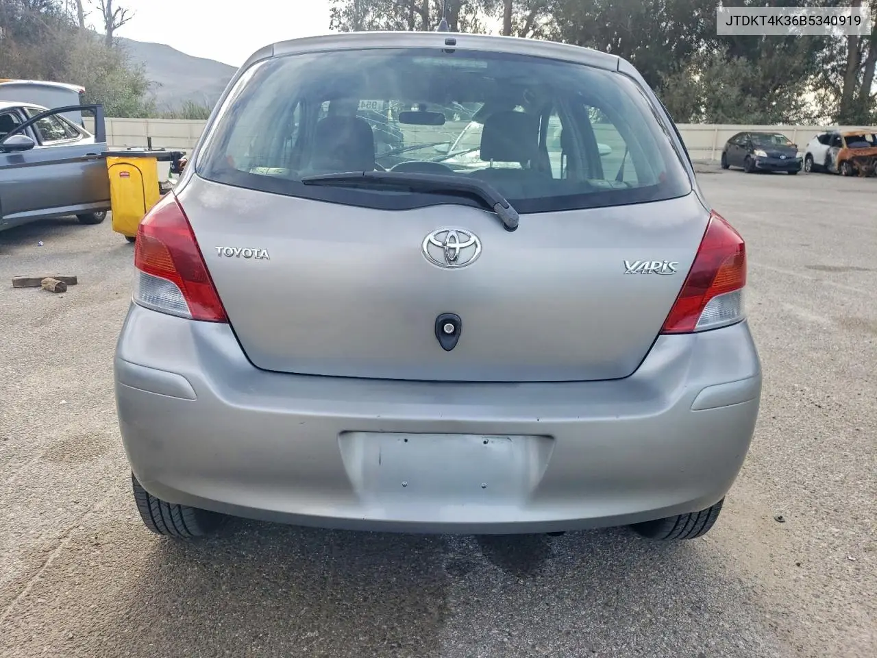 JTDKT4K36B5340919 2011 Toyota Yaris