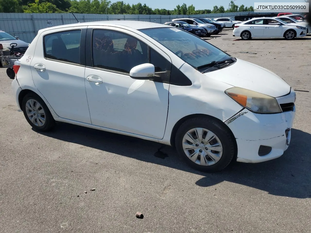 2012 Toyota Yaris VIN: JTDKTUD33CD509900 Lot: 51043724