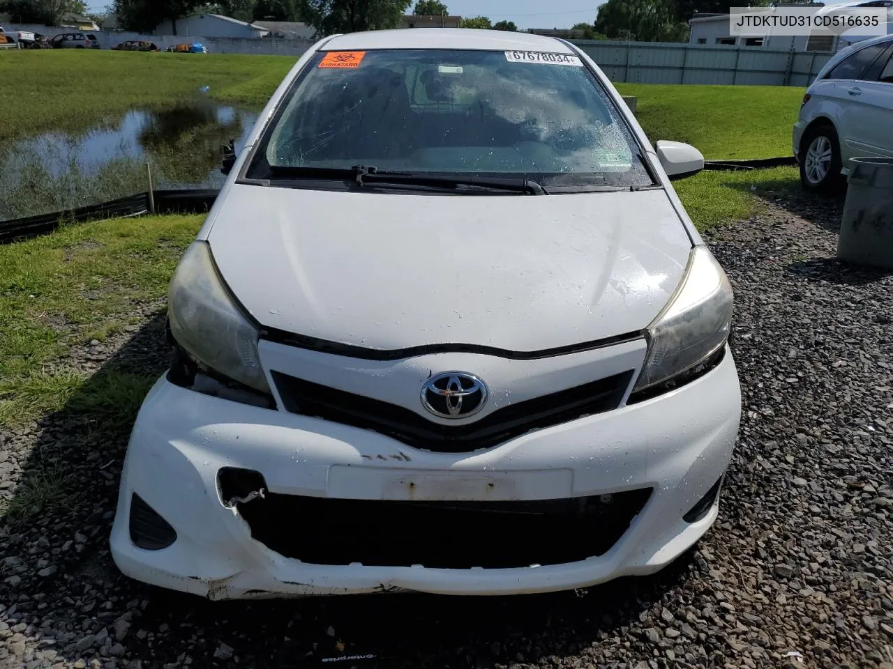 2012 Toyota Yaris VIN: JTDKTUD31CD516635 Lot: 67678034