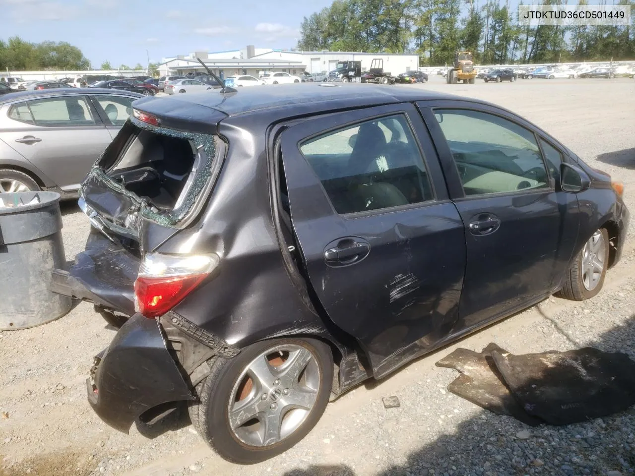 JTDKTUD36CD501449 2012 Toyota Yaris