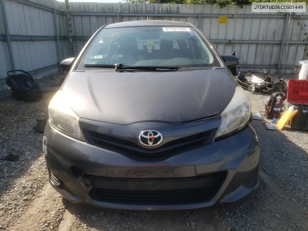 JTDKTUD36CD501449 2012 Toyota Yaris