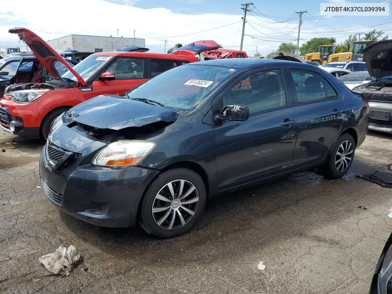 2012 Toyota Yaris VIN: JTDBT4K37CL039394 Lot: 69138024