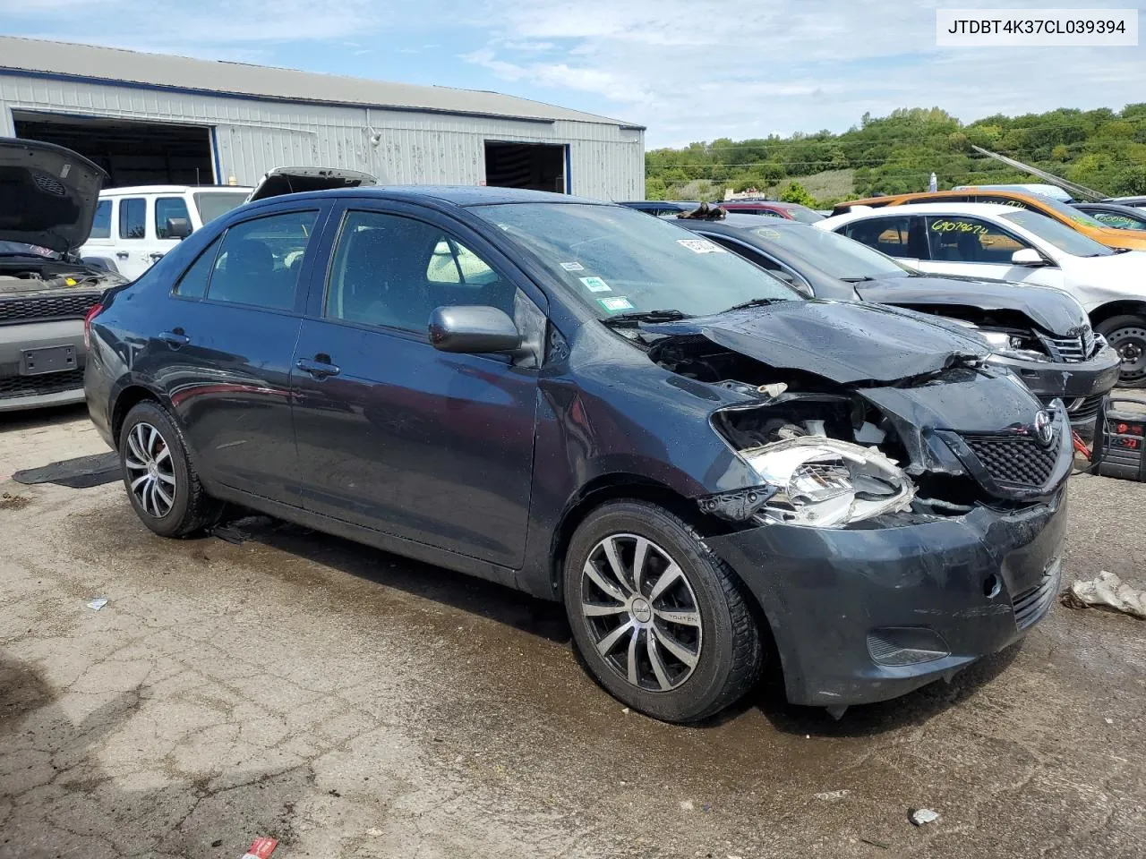 JTDBT4K37CL039394 2012 Toyota Yaris