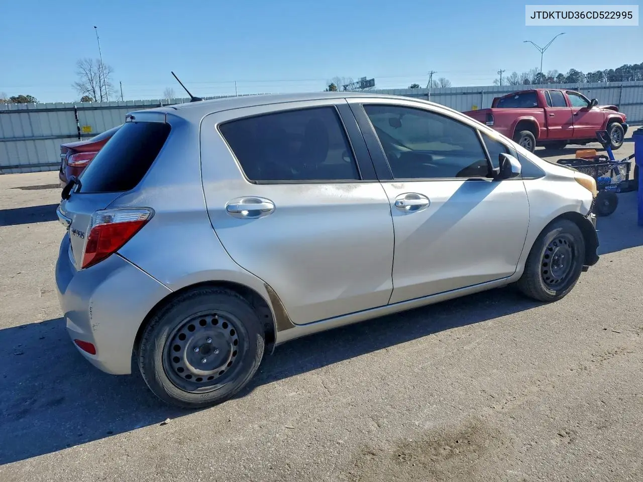 JTDKTUD36CD522995 2012 Toyota Yaris