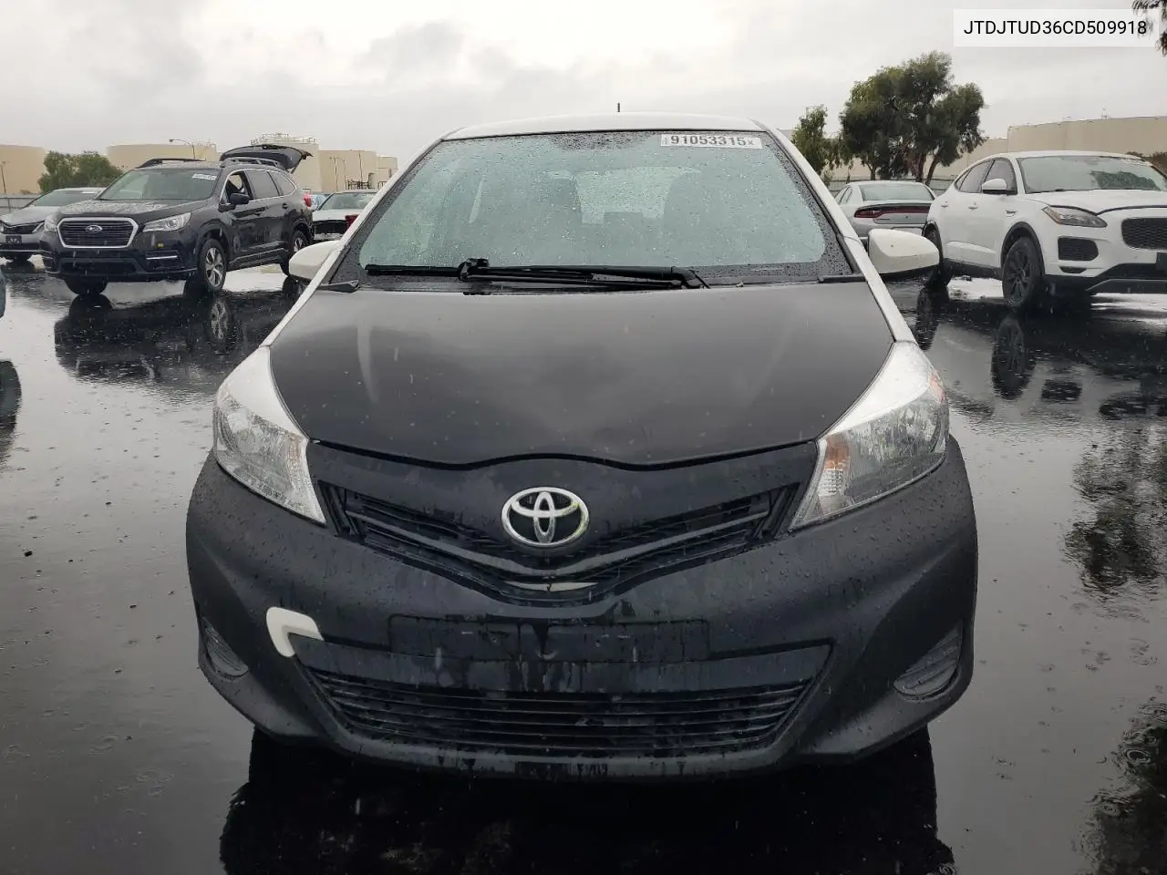 JTDJTUD36CD509918 2012 Toyota Yaris