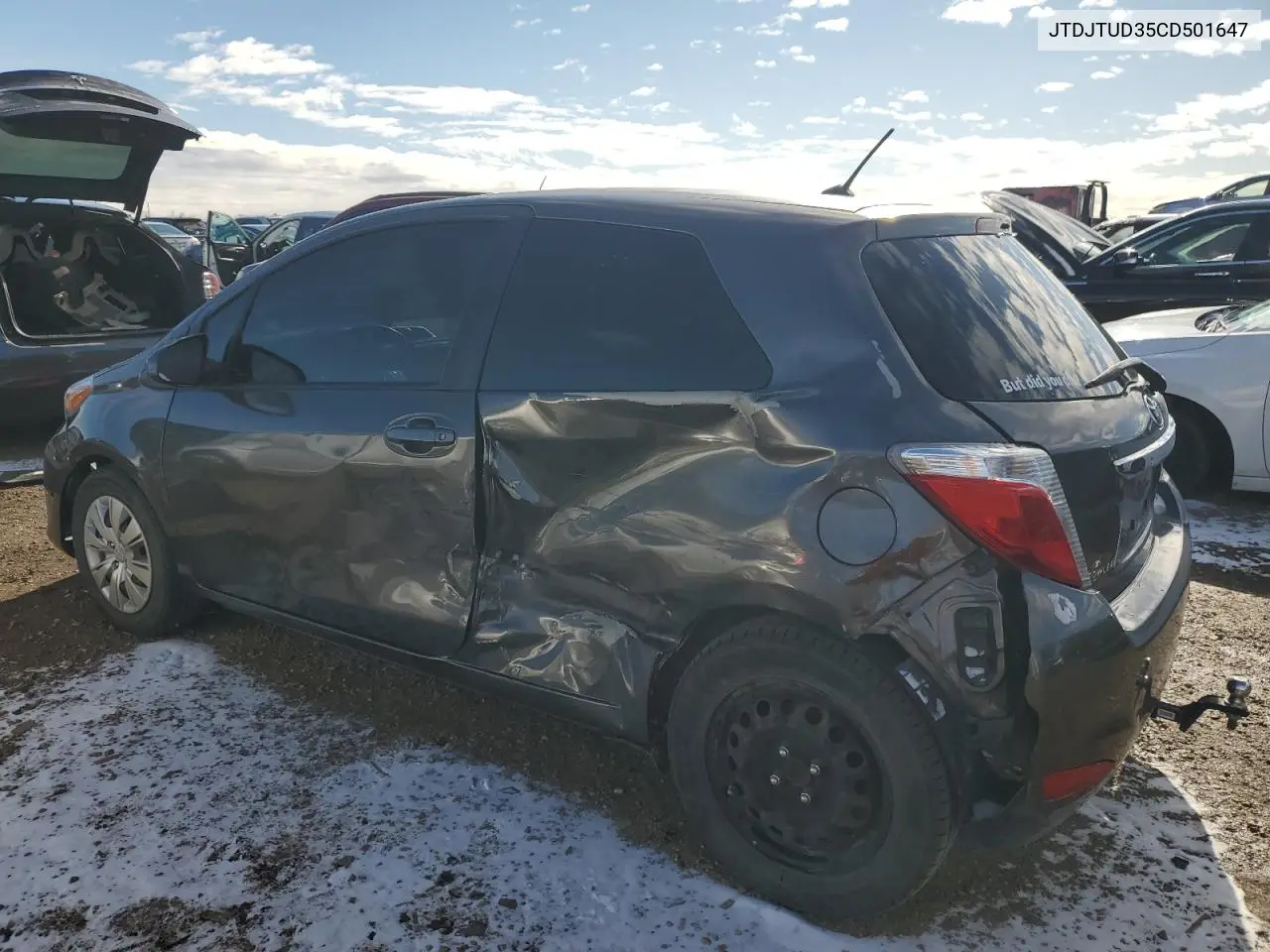 JTDJTUD35CD501647 2012 Toyota Yaris