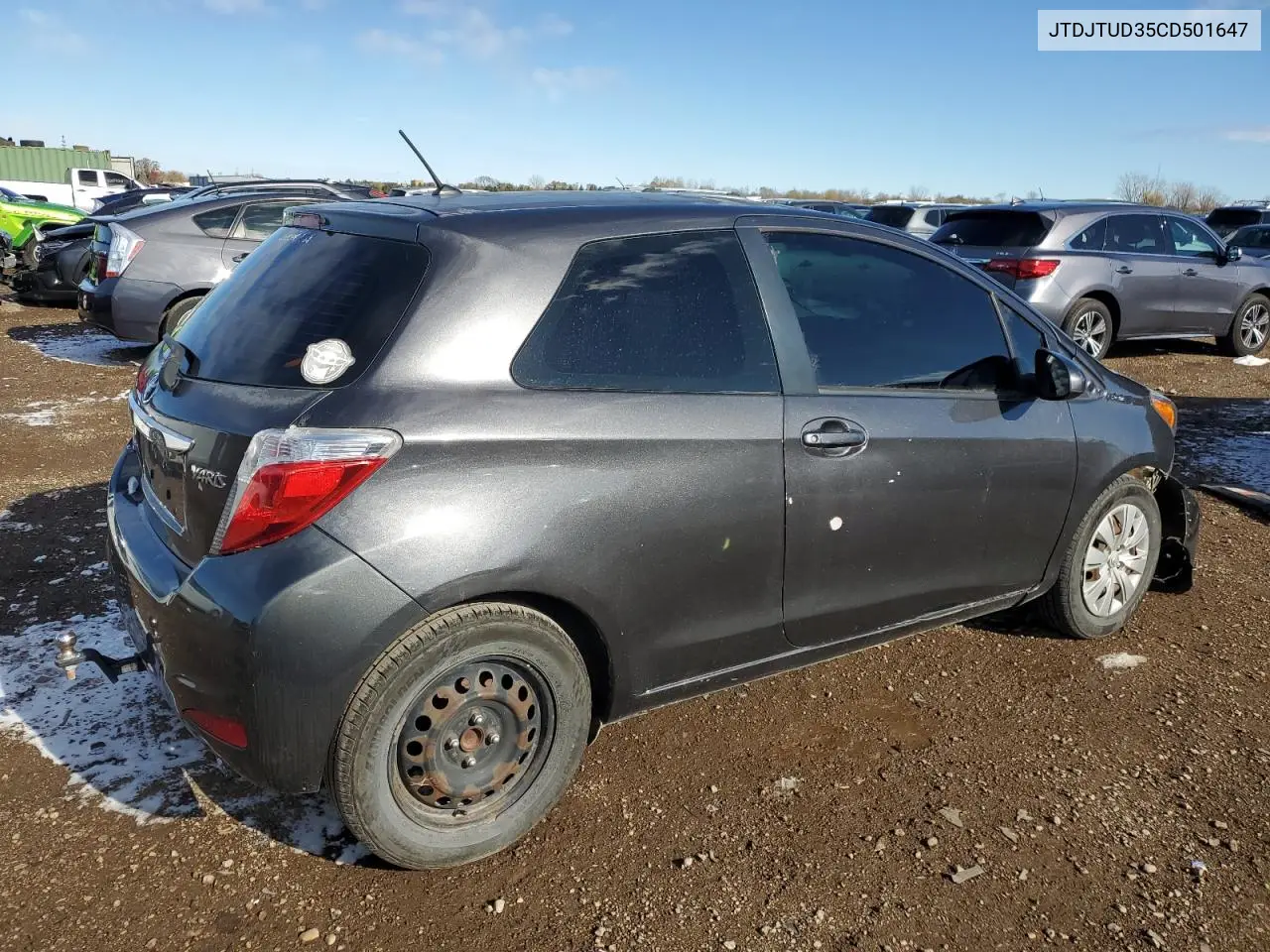 JTDJTUD35CD501647 2012 Toyota Yaris