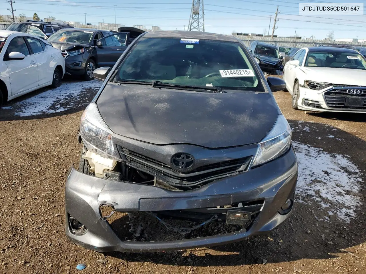 JTDJTUD35CD501647 2012 Toyota Yaris