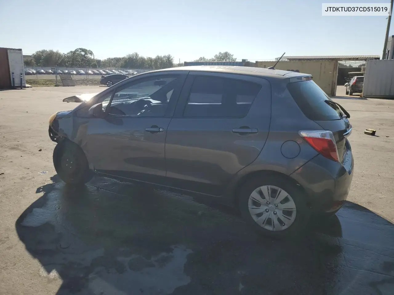JTDKTUD37CD515019 2012 Toyota Yaris