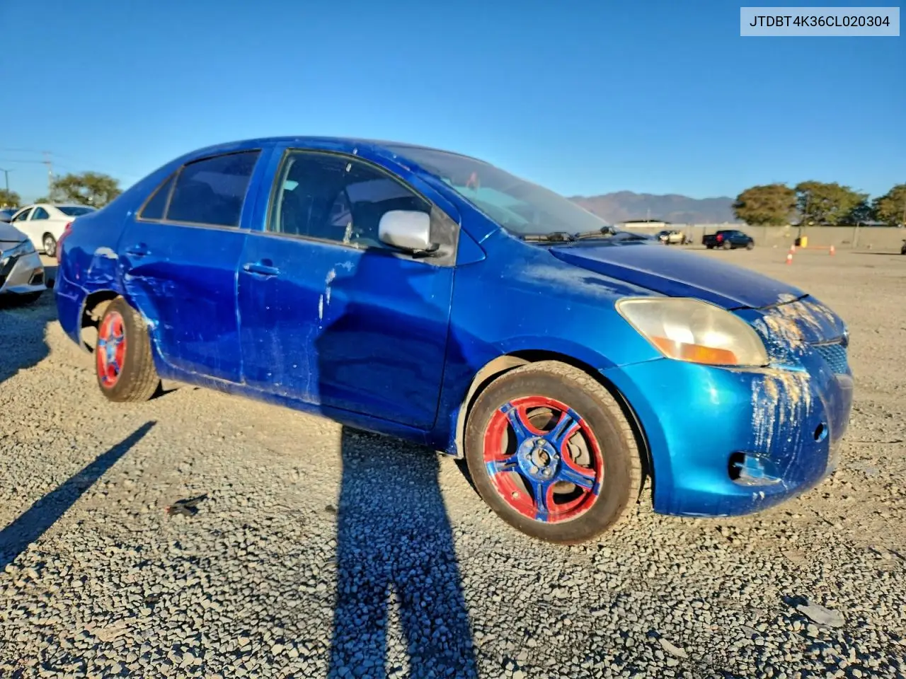 JTDBT4K36CL020304 2012 Toyota Yaris