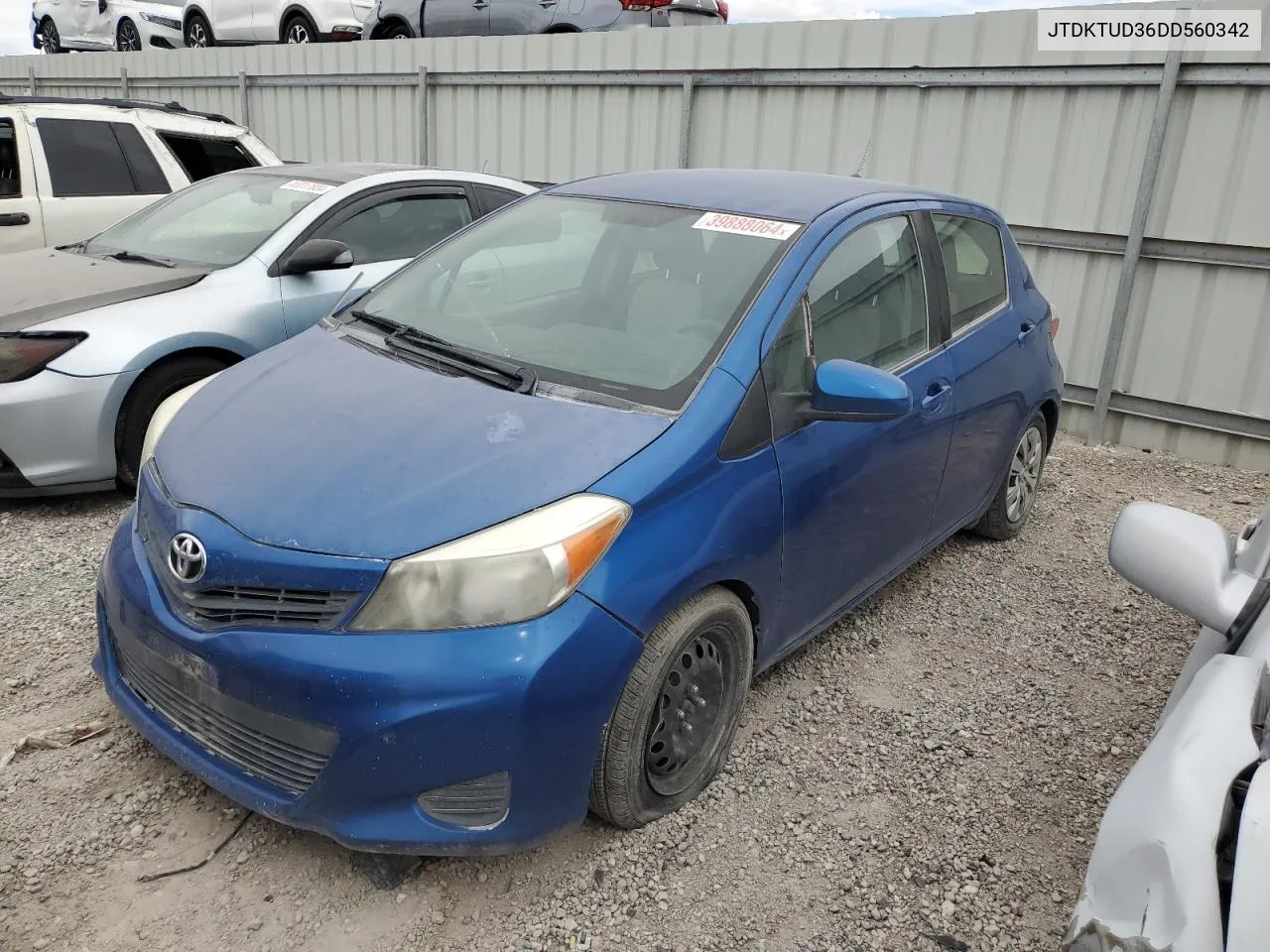 JTDKTUD36DD560342 2013 Toyota Yaris