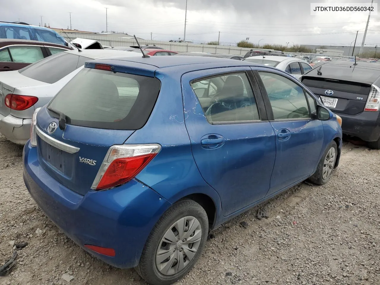 JTDKTUD36DD560342 2013 Toyota Yaris