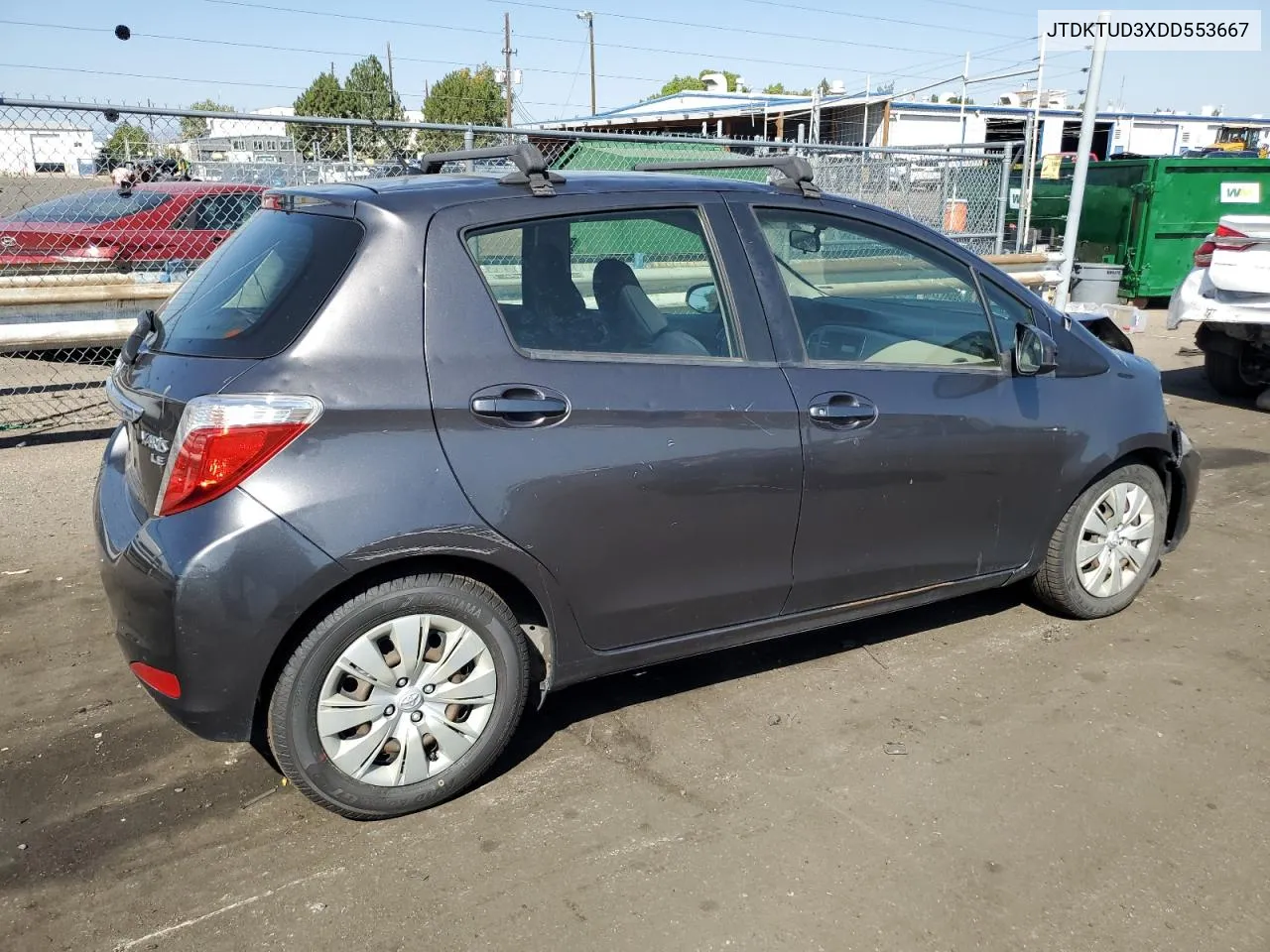 2013 Toyota Yaris VIN: JTDKTUD3XDD553667 Lot: 67714424