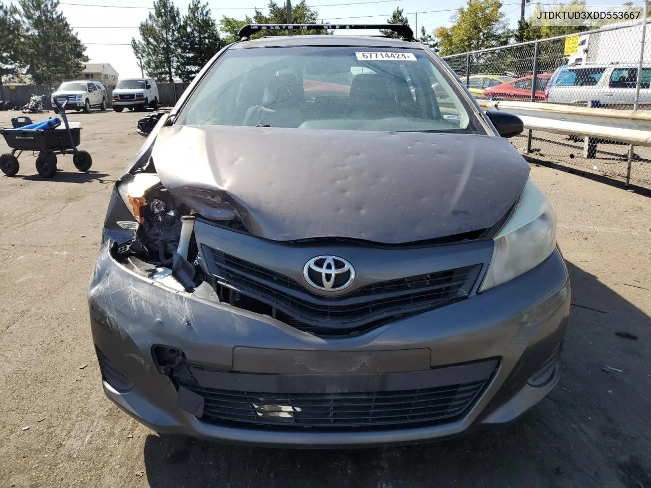 2013 Toyota Yaris VIN: JTDKTUD3XDD553667 Lot: 67714424