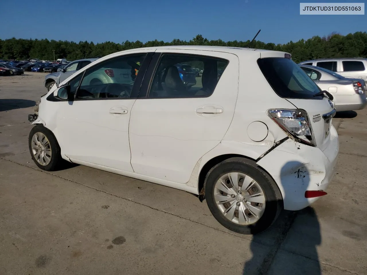 2013 Toyota Yaris VIN: JTDKTUD31DD551063 Lot: 68466444