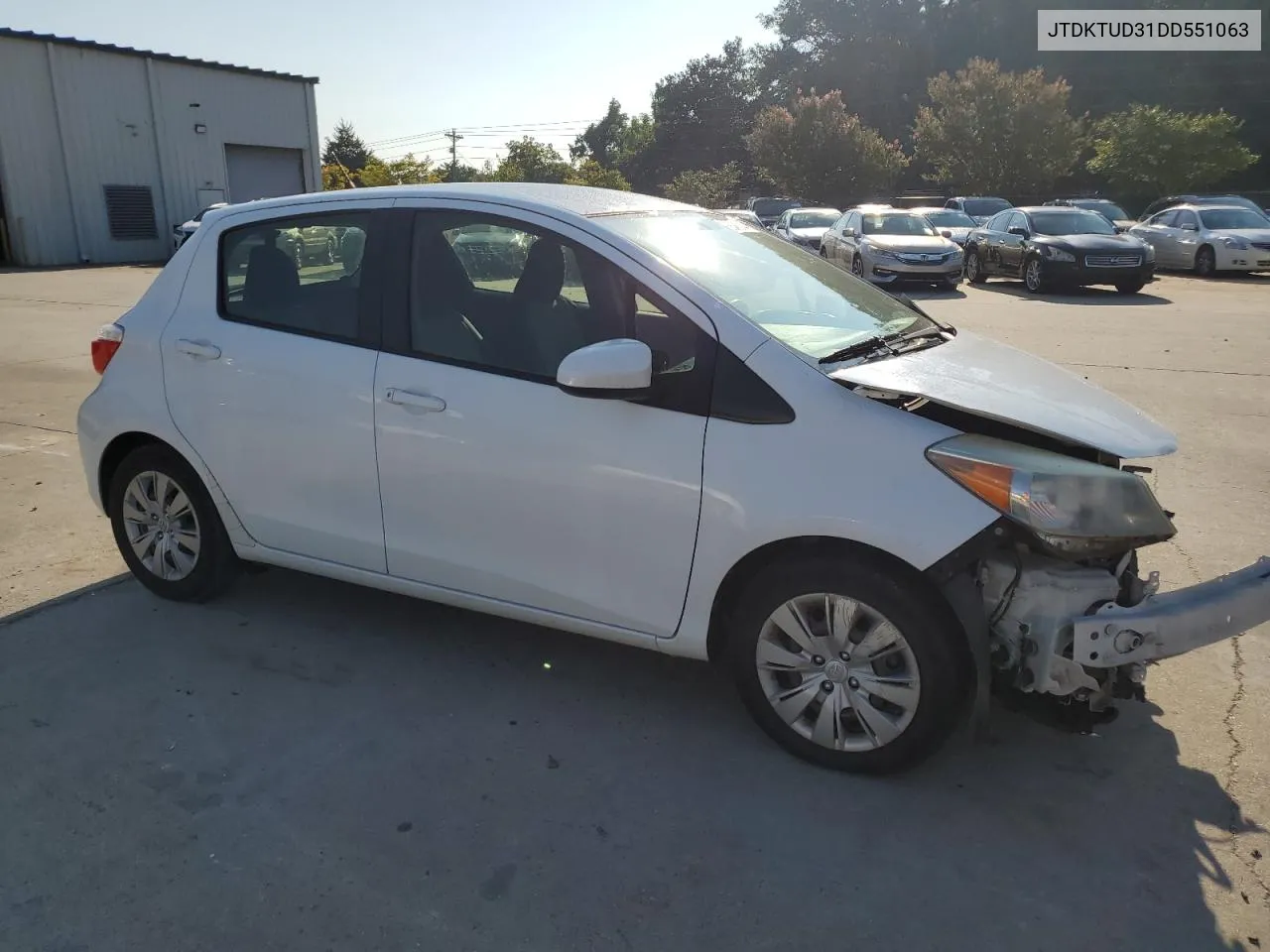 2013 Toyota Yaris VIN: JTDKTUD31DD551063 Lot: 68466444