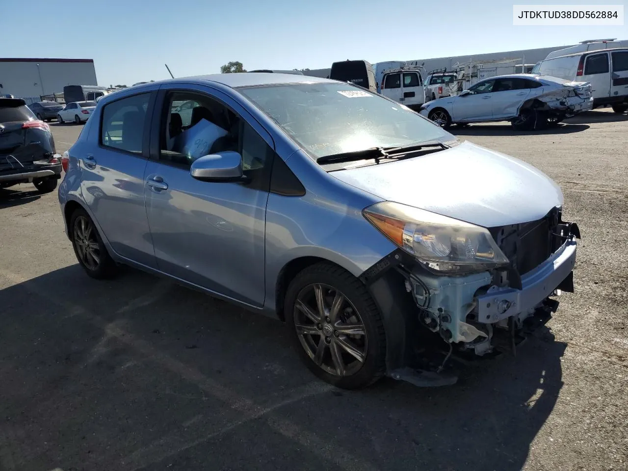 2013 Toyota Yaris VIN: JTDKTUD38DD562884 Lot: 72469594