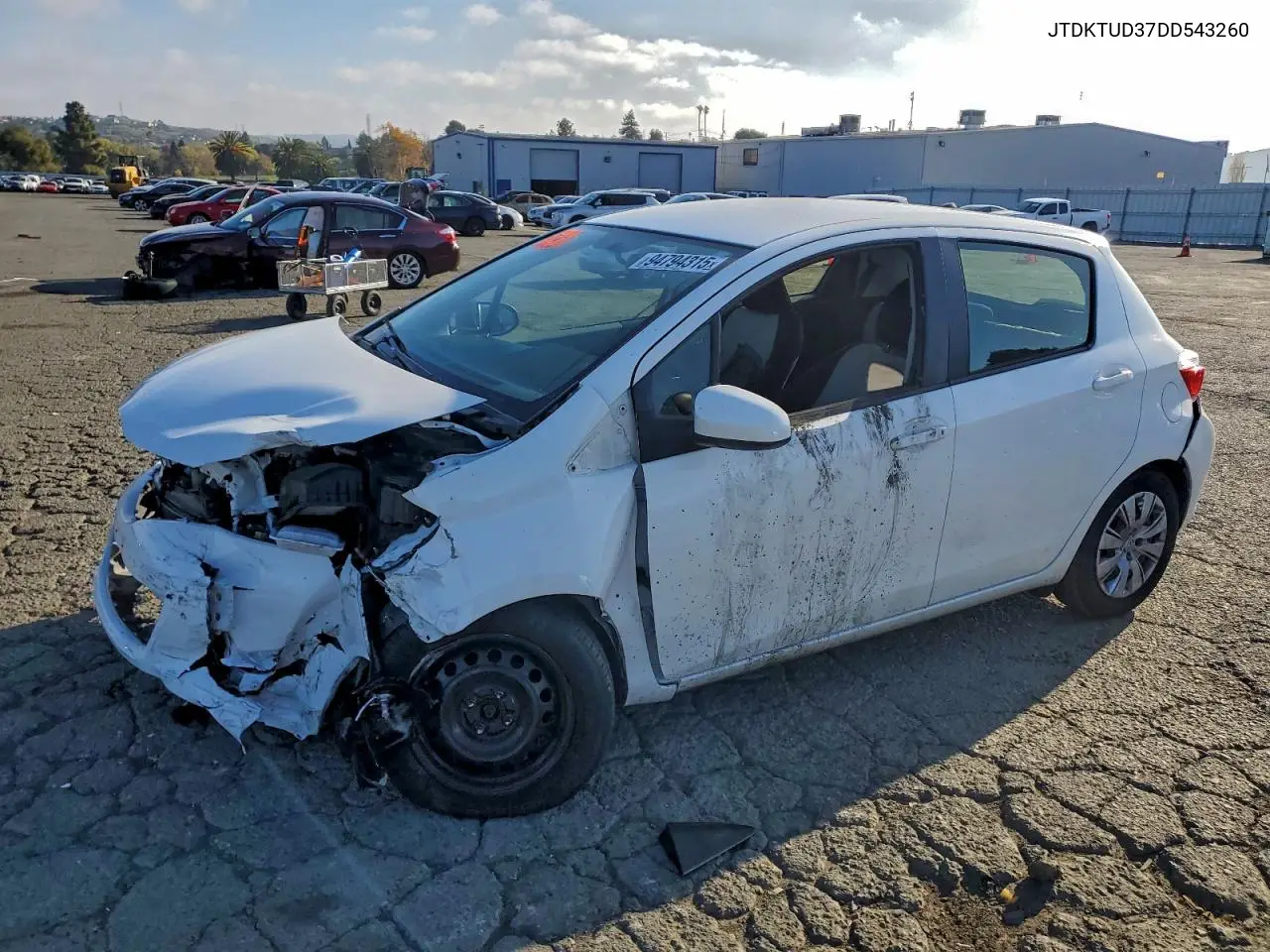 JTDKTUD37DD543260 2013 Toyota Yaris