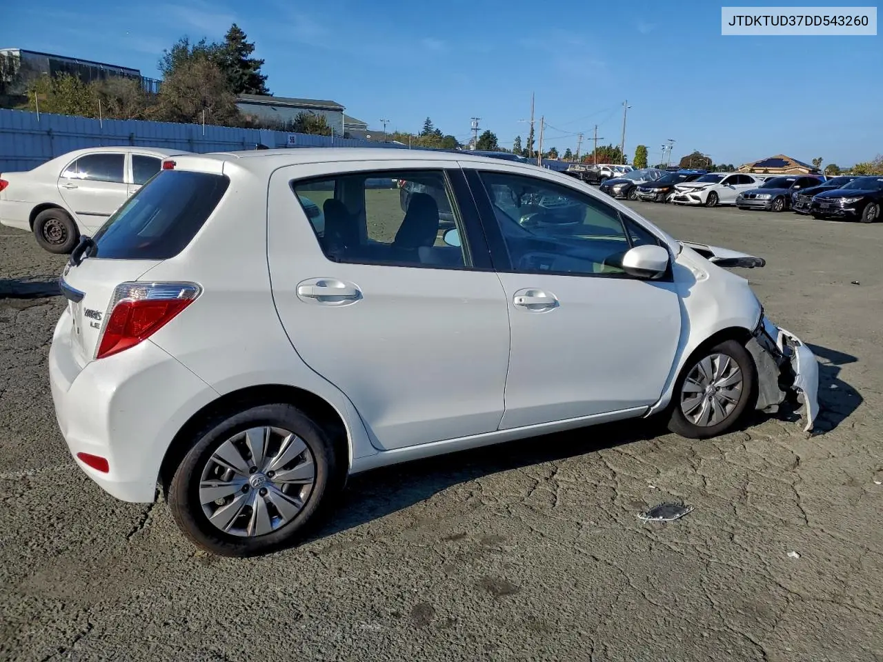 JTDKTUD37DD543260 2013 Toyota Yaris