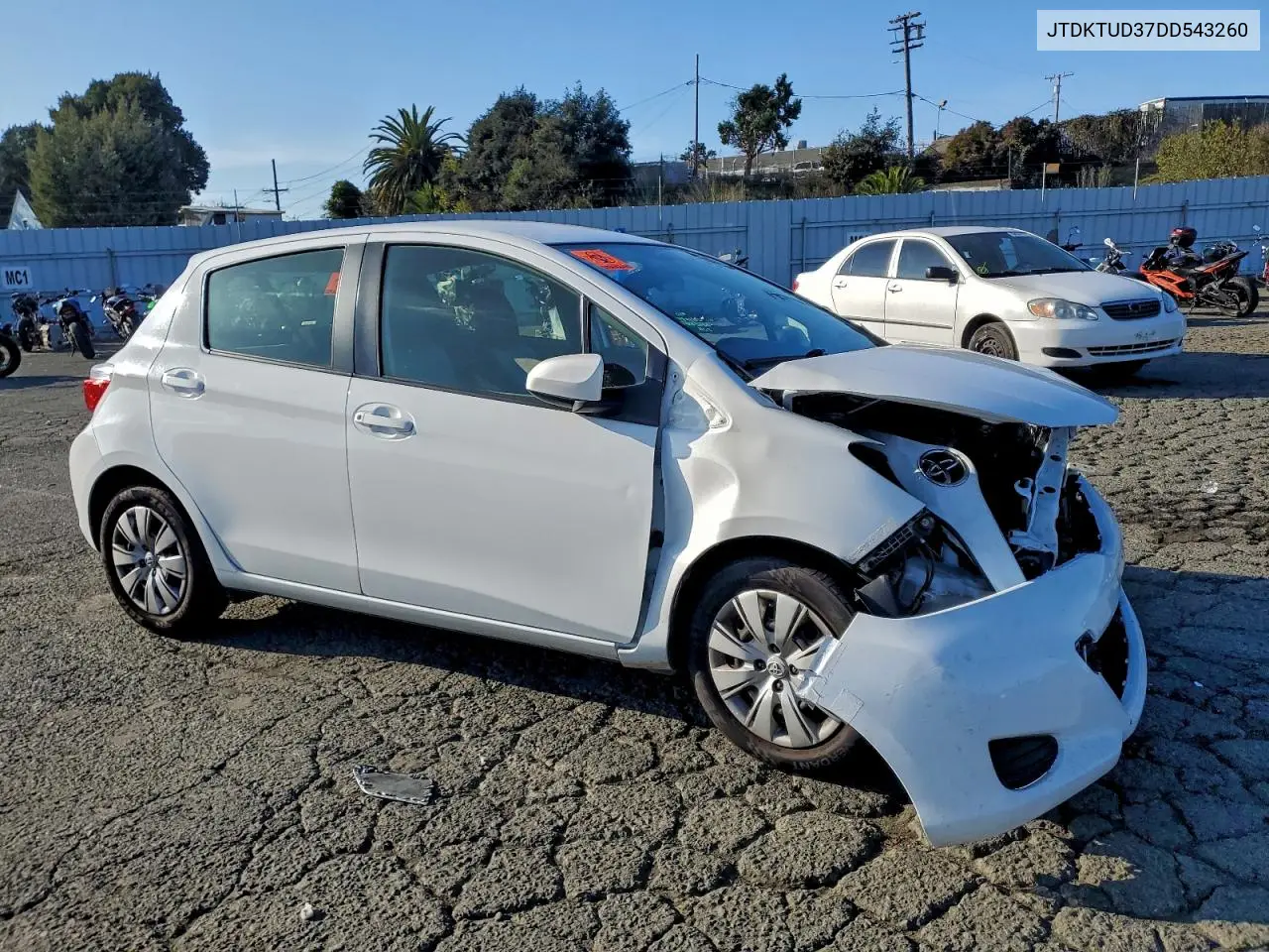 JTDKTUD37DD543260 2013 Toyota Yaris